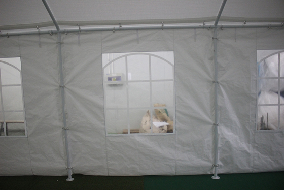自然 圧力処理 木材 型 屋外 400*800cm ストレッチテント メタルフレーム マークイ