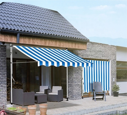 2.5 * 1.2m 柱型 屋外 庭園 屋根裏 天井 日陰 アルミ合金