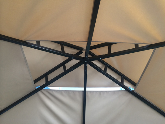 ポリエステル帆素材 2.5*1.3*2.5M パティオシェルター 屋根裏テント BBQ グリル ガイゼボ