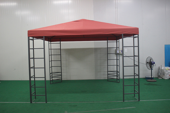 屋外庭院 3*3*2.55M 直角型 ダブルタップ ゲイゼボ 大型パッケージ