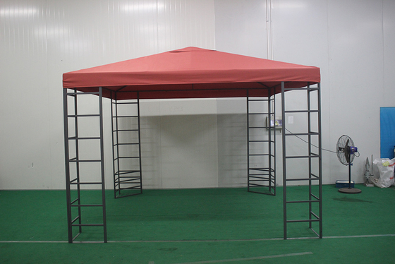 屋外庭院 3*3*2.55M 直角型 ダブルタップ ゲイゼボ 大型パッケージ