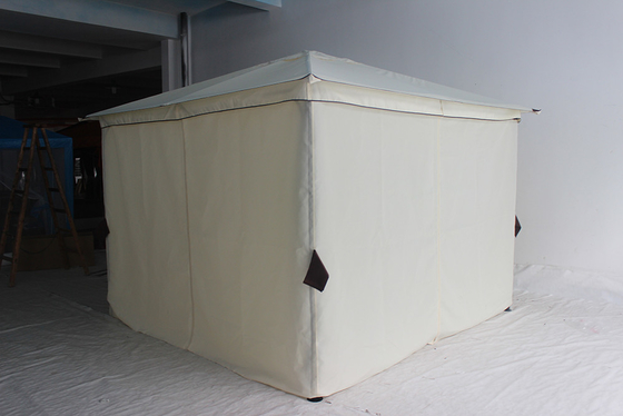 鉄製枠とパッケージ サイズ 209*33*14.5cm 3.3*3.3M 折りたたむガゼボテント 庭