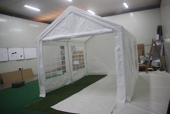 防水と紫外線耐性 トップカバー PE カーポート 3X4M ホワイトのパーティのために