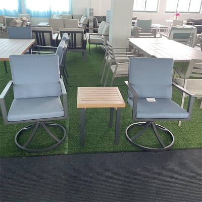 カスタマイズできる色 屋外庭家具 アルミニウムラタン ソファ 贅沢なテーブル用