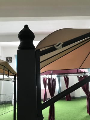 庭室外キャノピ 2.95*2.95*2.7M デザイン 丸いパティオ 屋外パーティーのためのガイゼボ