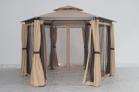 防腐金属フレームと鋼屋根のカスタマイズ可能な屋外アルミガーデンガイゼボ