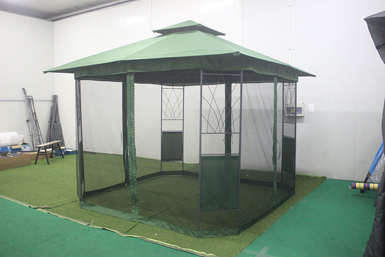 蚊対策用の大きなテント 屋外ガイゼボ 防水用 携帯用鉄ガイゼボ