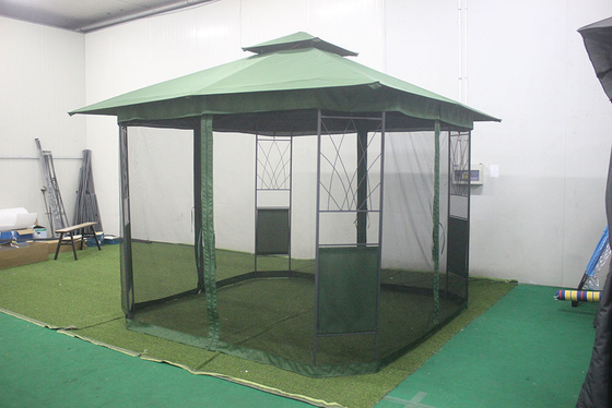 蚊対策用の大きなテント 屋外ガイゼボ 防水用 携帯用鉄ガイゼボ