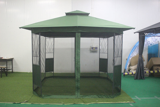 蚊対策用の大きなテント 屋外ガイゼボ 防水用 携帯用鉄ガイゼボ