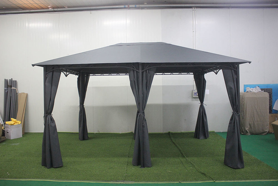 折りたたむフレームと傘付きの屋外庭園ガゼボ活動テント