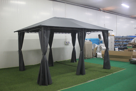 折りたたむフレームと傘付きの屋外庭園ガゼボ活動テント