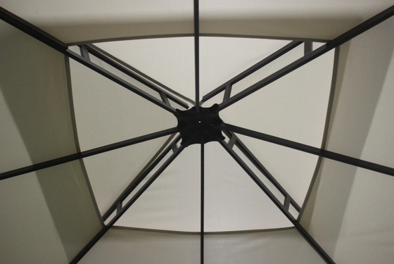 3x3x2.7M スチール 屋外 ダブル トップ 陽台 パティオ キャンピング パーティー 屋外 避難所