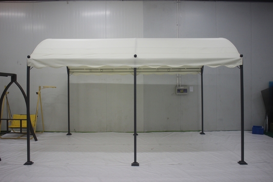 PVC 3x4x2.75M カーブアイアン 屋外ガイゼボ アーチ アーボア パーゴラ 橋 庭