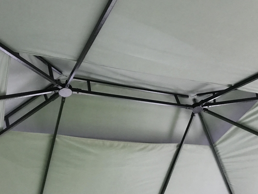 3X4X2.75M PVCとアルミ ソフトトップ 屋根 庭園用 日光シェルター ダブル トップ