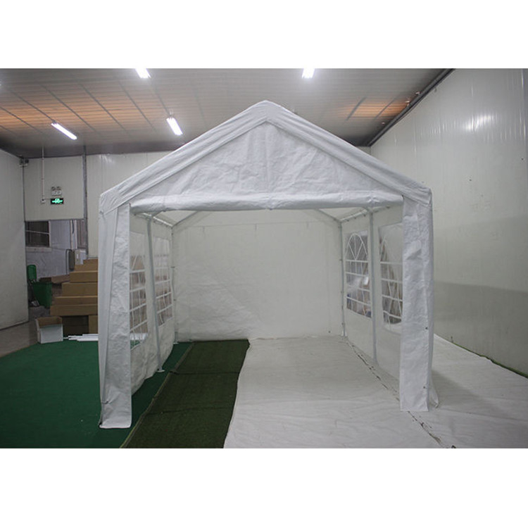防水と紫外線耐性 トップカバー PE カーポート 3X4M ホワイトのパーティのために