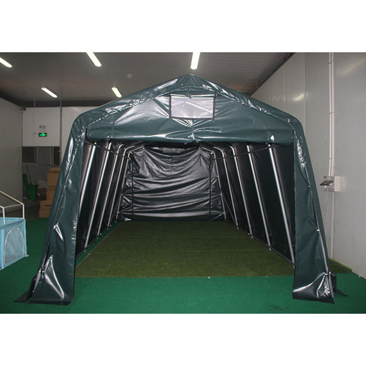 覆われない防水 PVC 折りたたむ式 重荷 大型倉庫 屋外 倉庫 ドーム カーポート